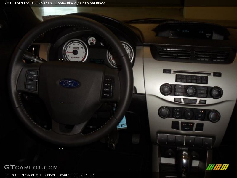 Ebony Black / Charcoal Black 2011 Ford Focus SES Sedan