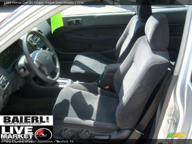 Vogue Silver Metallic / Gray 1999 Honda Civic EX Coupe