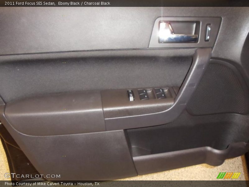 Ebony Black / Charcoal Black 2011 Ford Focus SES Sedan