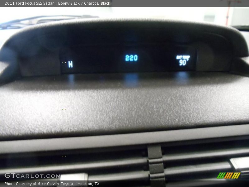 Ebony Black / Charcoal Black 2011 Ford Focus SES Sedan