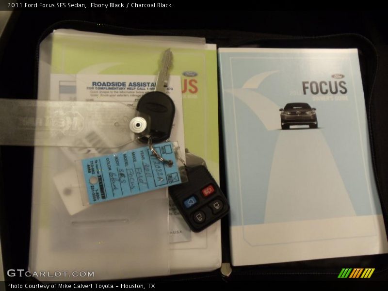 Ebony Black / Charcoal Black 2011 Ford Focus SES Sedan