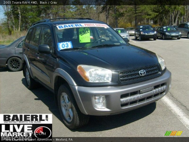 Black / Gray 2003 Toyota RAV4 4WD