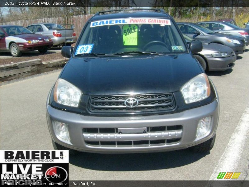 Black / Gray 2003 Toyota RAV4 4WD