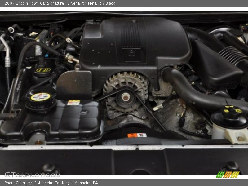 Silver Birch Metallic / Black 2007 Lincoln Town Car Signature