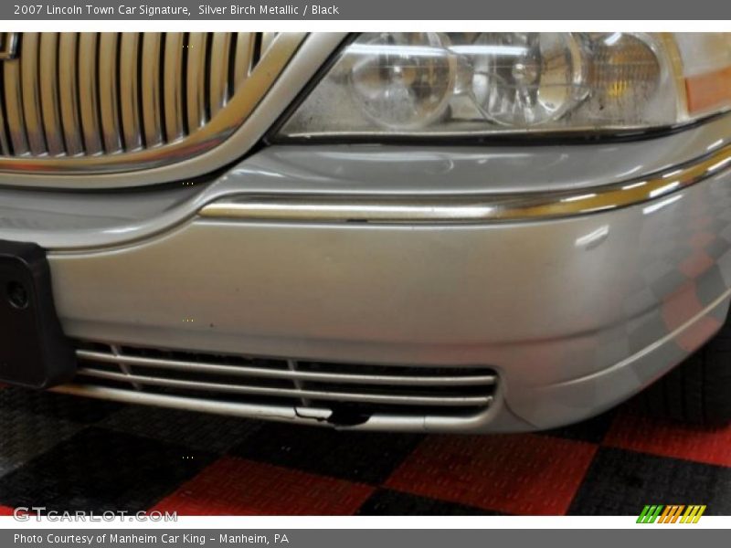 Silver Birch Metallic / Black 2007 Lincoln Town Car Signature