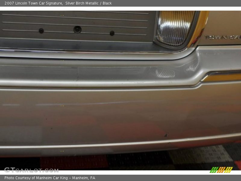 Silver Birch Metallic / Black 2007 Lincoln Town Car Signature