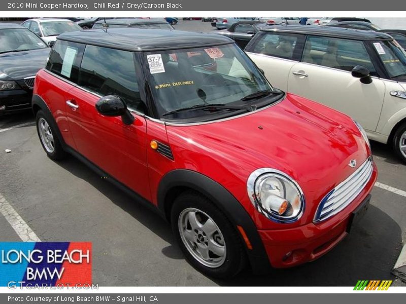 Chili Red / Grey/Carbon Black 2010 Mini Cooper Hardtop