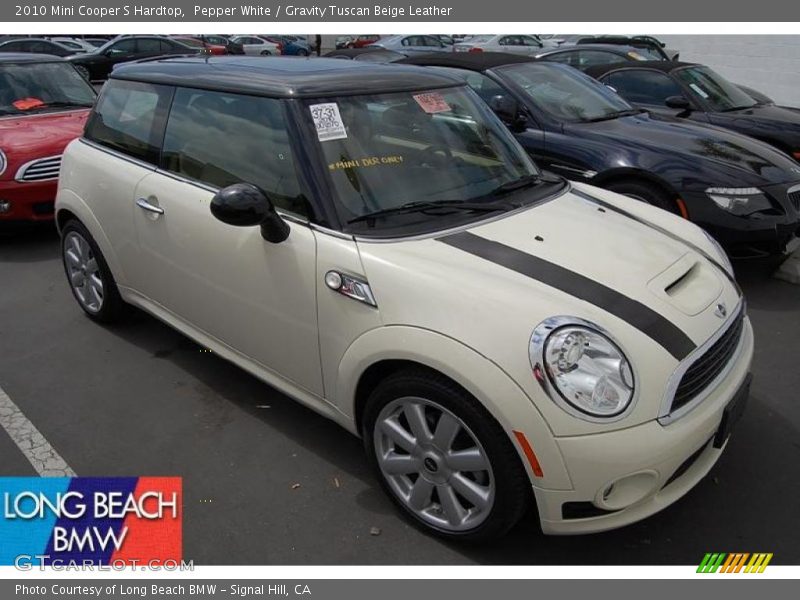 Pepper White / Gravity Tuscan Beige Leather 2010 Mini Cooper S Hardtop