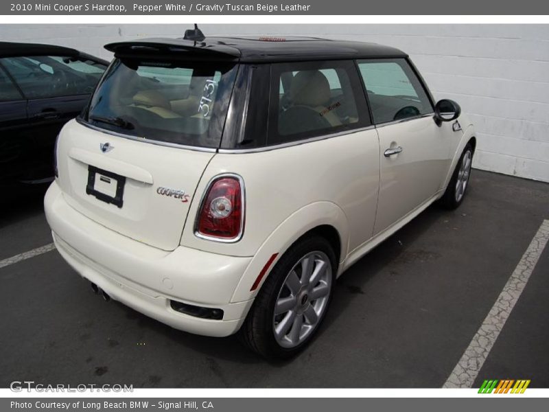 Pepper White / Gravity Tuscan Beige Leather 2010 Mini Cooper S Hardtop