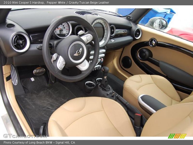  2010 Cooper S Hardtop Gravity Tuscan Beige Leather Interior