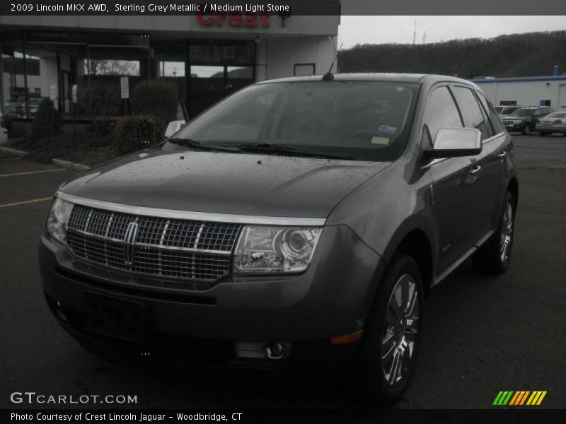 Sterling Grey Metallic / Medium Light Stone 2009 Lincoln MKX AWD