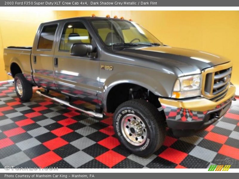 Dark Shadow Grey Metallic / Dark Flint 2003 Ford F350 Super Duty XLT Crew Cab 4x4