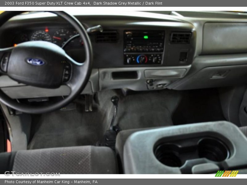 Dark Shadow Grey Metallic / Dark Flint 2003 Ford F350 Super Duty XLT Crew Cab 4x4