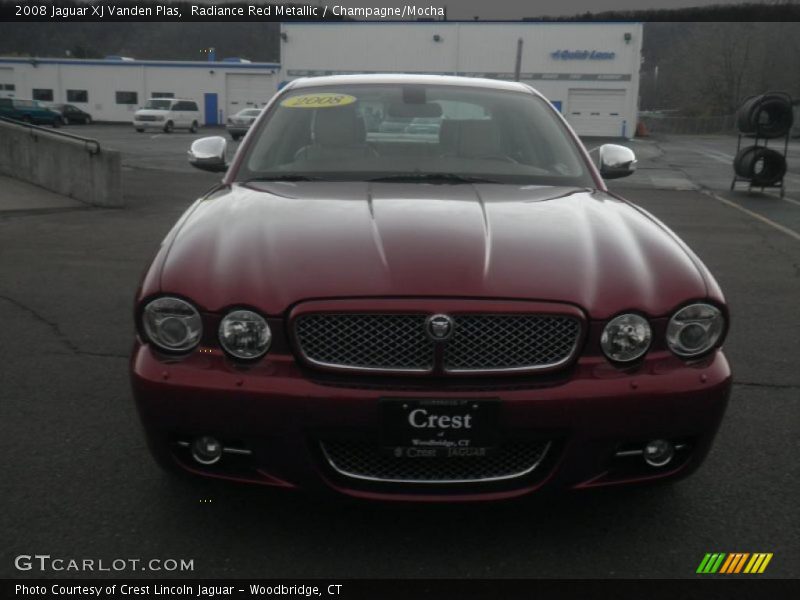 Radiance Red Metallic / Champagne/Mocha 2008 Jaguar XJ Vanden Plas
