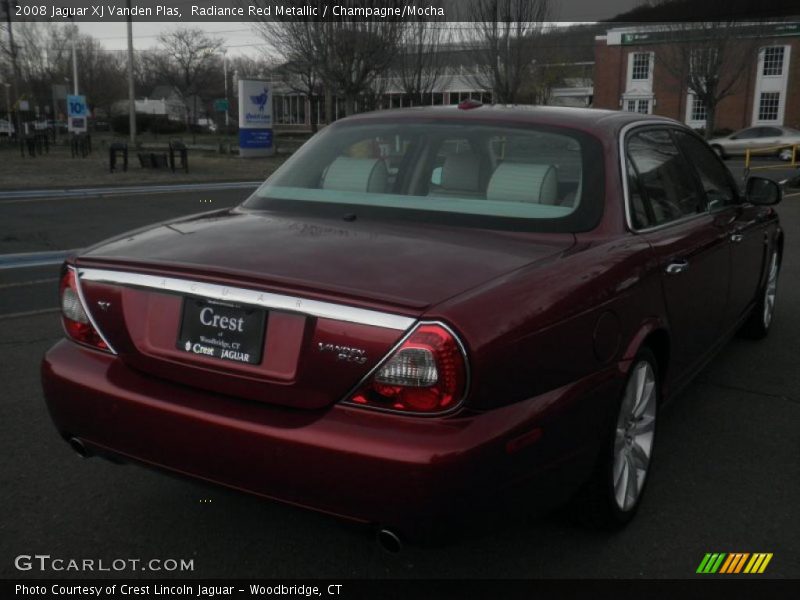 Radiance Red Metallic / Champagne/Mocha 2008 Jaguar XJ Vanden Plas