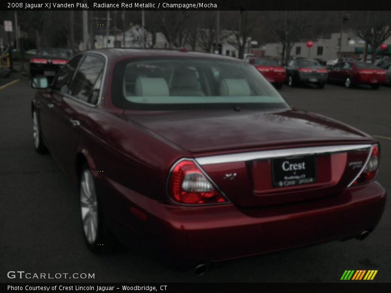 Radiance Red Metallic / Champagne/Mocha 2008 Jaguar XJ Vanden Plas