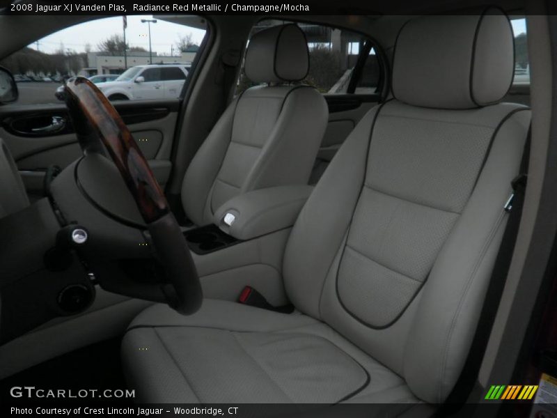 Radiance Red Metallic / Champagne/Mocha 2008 Jaguar XJ Vanden Plas