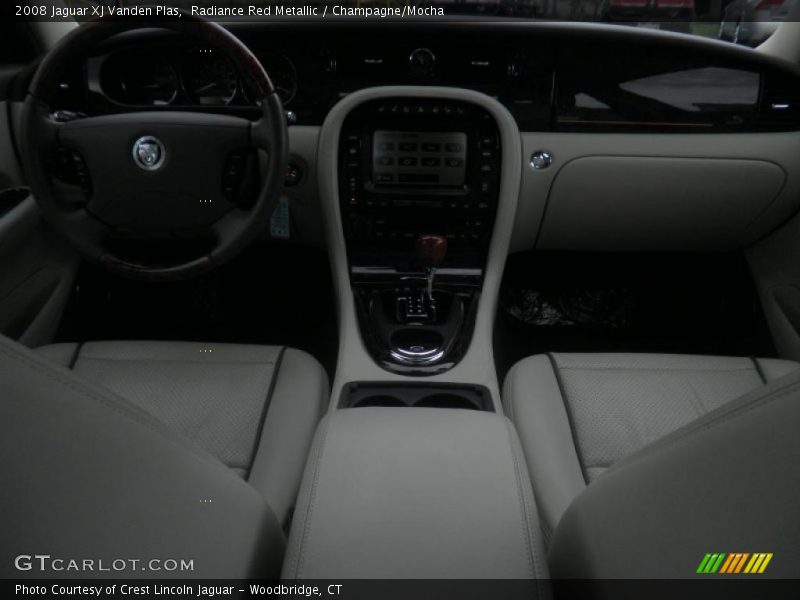 Radiance Red Metallic / Champagne/Mocha 2008 Jaguar XJ Vanden Plas