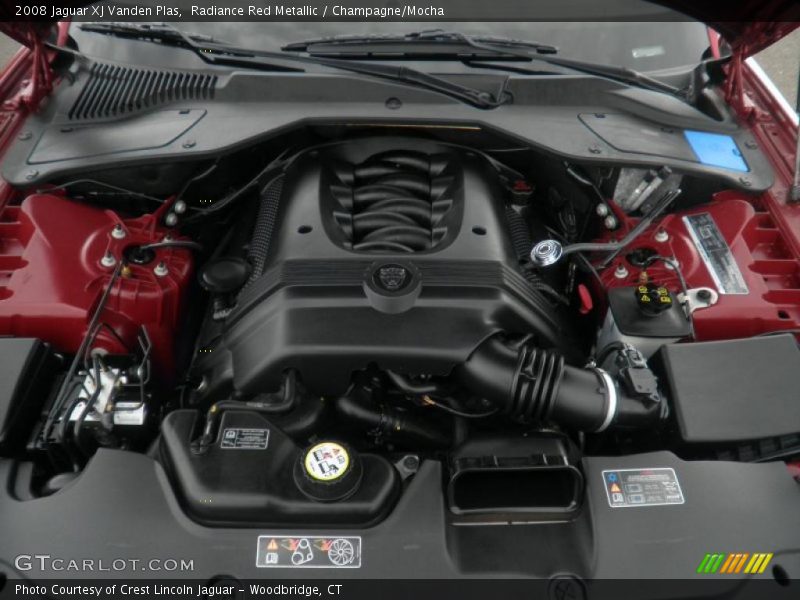 Radiance Red Metallic / Champagne/Mocha 2008 Jaguar XJ Vanden Plas