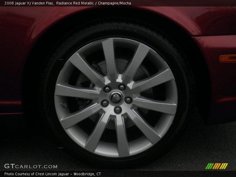 Radiance Red Metallic / Champagne/Mocha 2008 Jaguar XJ Vanden Plas