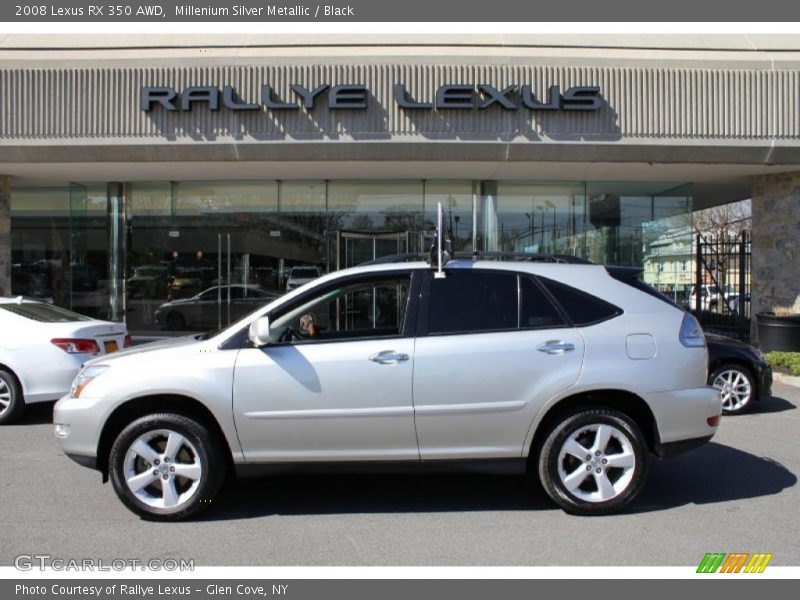 Millenium Silver Metallic / Black 2008 Lexus RX 350 AWD
