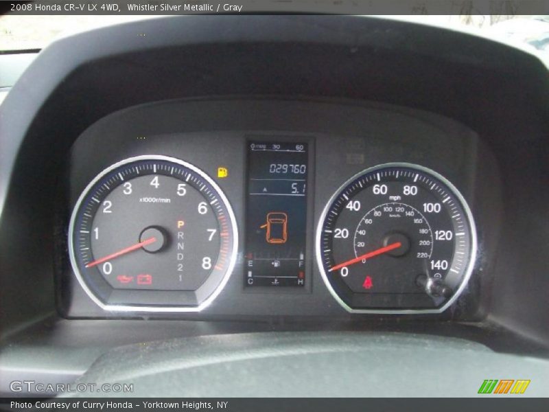 Whistler Silver Metallic / Gray 2008 Honda CR-V LX 4WD