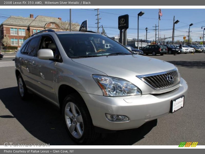Millenium Silver Metallic / Black 2008 Lexus RX 350 AWD