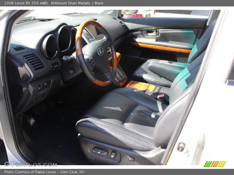 Millenium Silver Metallic / Black 2008 Lexus RX 350 AWD