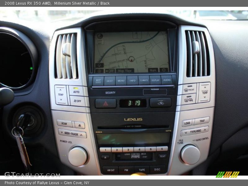 Millenium Silver Metallic / Black 2008 Lexus RX 350 AWD