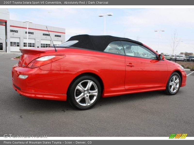 Absolutely Red / Dark Charcoal 2007 Toyota Solara Sport V6 Convertible