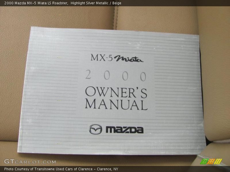 Books/Manuals of 2000 MX-5 Miata LS Roadster