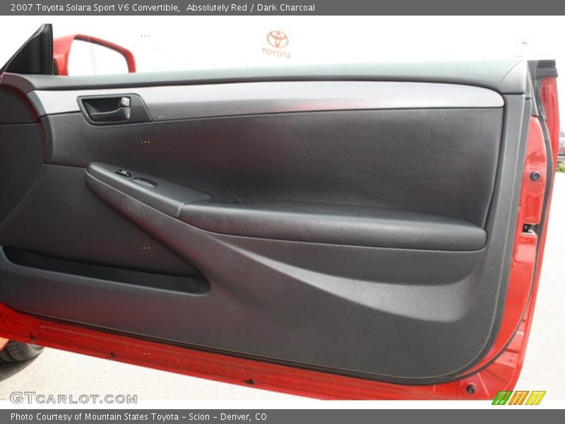 Absolutely Red / Dark Charcoal 2007 Toyota Solara Sport V6 Convertible