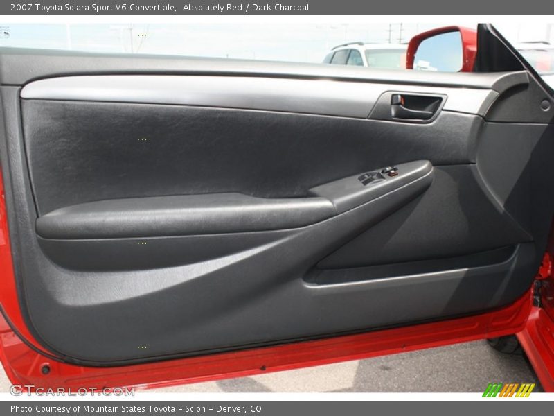 Absolutely Red / Dark Charcoal 2007 Toyota Solara Sport V6 Convertible