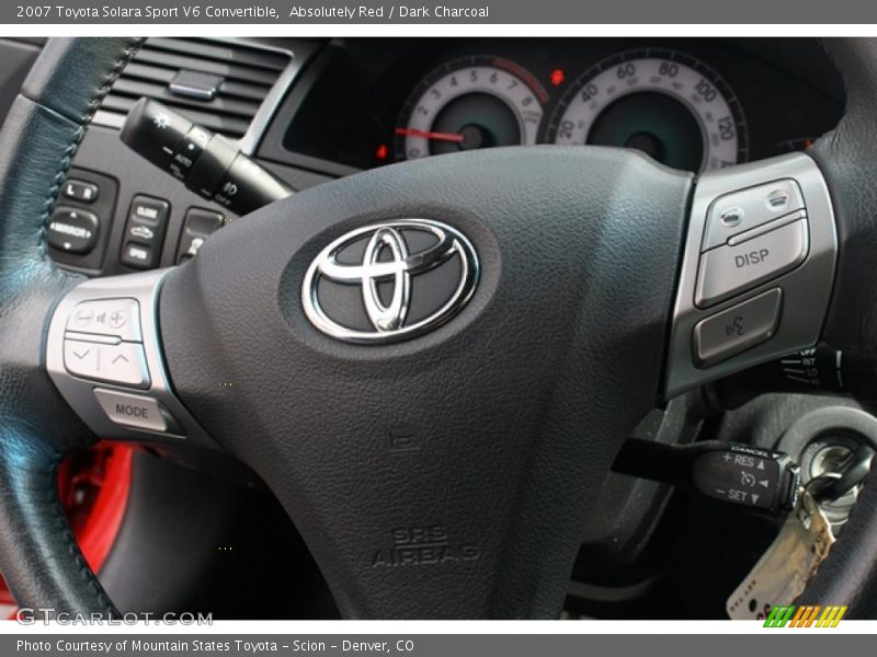 Absolutely Red / Dark Charcoal 2007 Toyota Solara Sport V6 Convertible