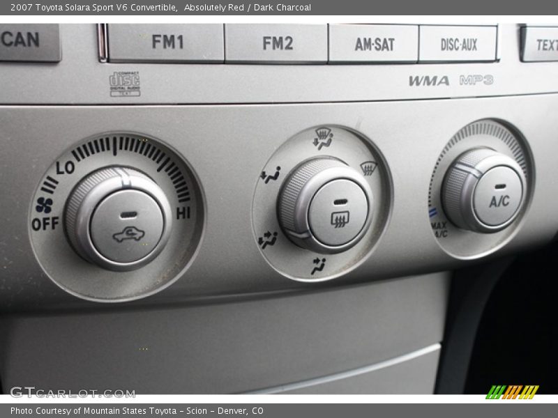 Absolutely Red / Dark Charcoal 2007 Toyota Solara Sport V6 Convertible