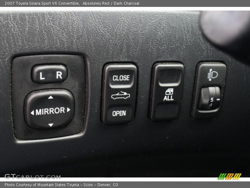 Absolutely Red / Dark Charcoal 2007 Toyota Solara Sport V6 Convertible