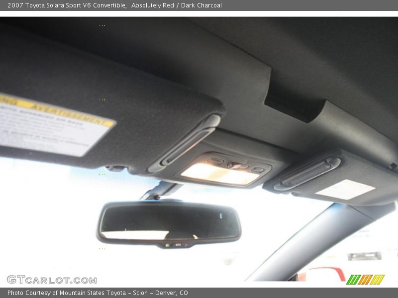 Absolutely Red / Dark Charcoal 2007 Toyota Solara Sport V6 Convertible