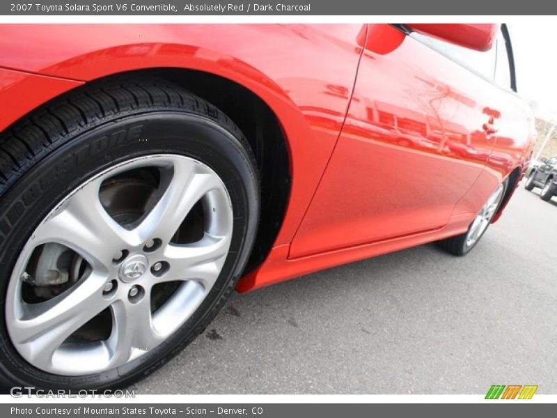 Absolutely Red / Dark Charcoal 2007 Toyota Solara Sport V6 Convertible