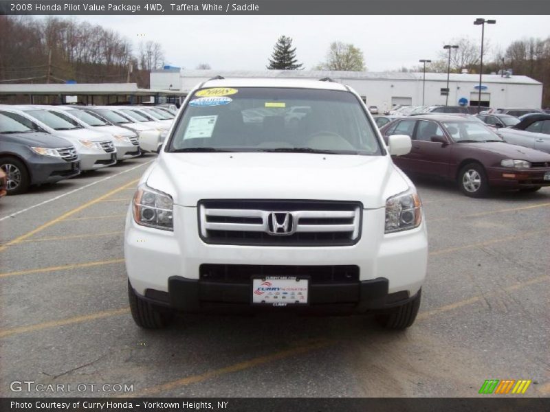 Taffeta White / Saddle 2008 Honda Pilot Value Package 4WD