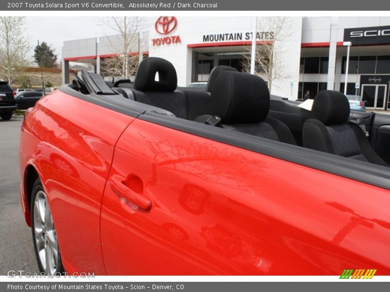 Absolutely Red / Dark Charcoal 2007 Toyota Solara Sport V6 Convertible