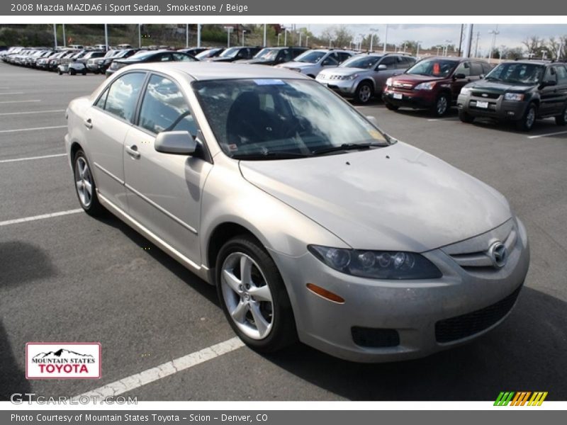 Smokestone / Beige 2008 Mazda MAZDA6 i Sport Sedan