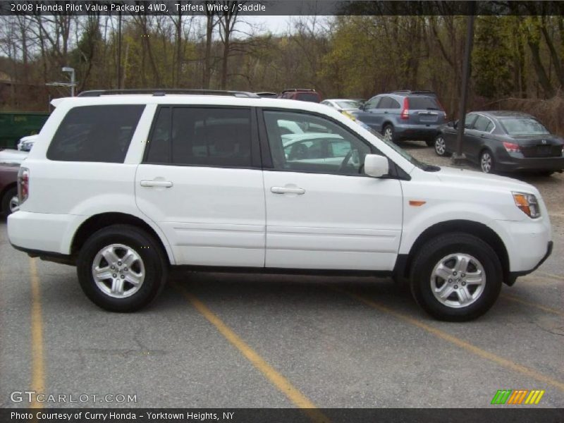 Taffeta White / Saddle 2008 Honda Pilot Value Package 4WD