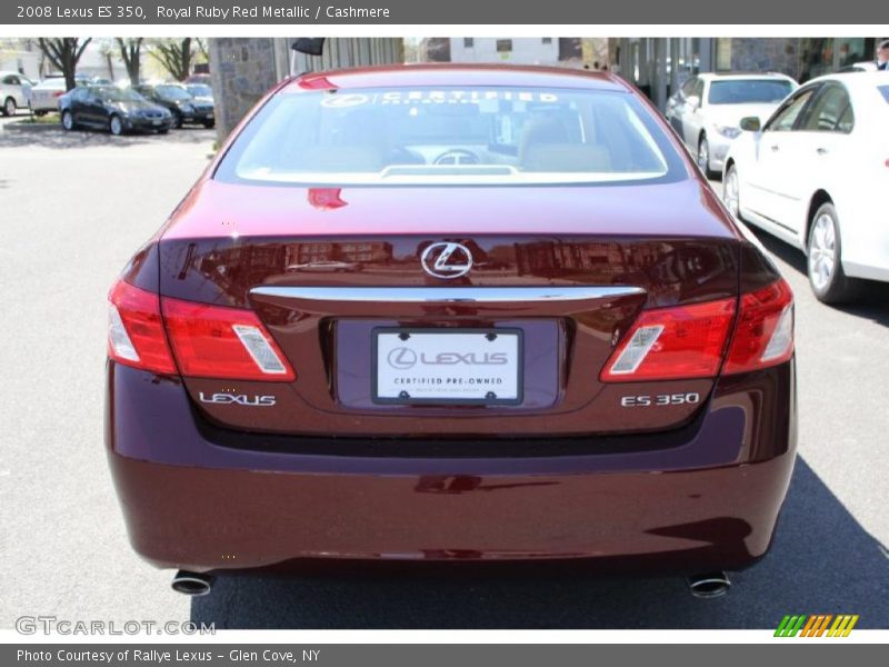 Royal Ruby Red Metallic / Cashmere 2008 Lexus ES 350