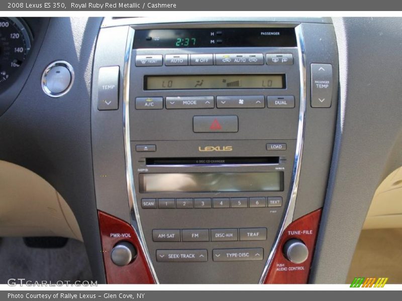 Royal Ruby Red Metallic / Cashmere 2008 Lexus ES 350
