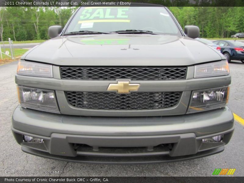 Steel Green Metallic / Ebony 2011 Chevrolet Colorado LT Regular Cab