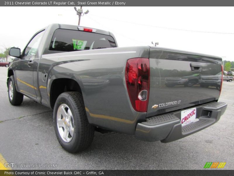 Steel Green Metallic / Ebony 2011 Chevrolet Colorado LT Regular Cab