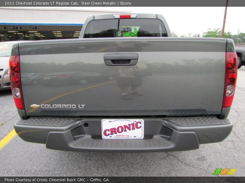 Steel Green Metallic / Ebony 2011 Chevrolet Colorado LT Regular Cab