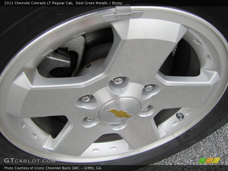 Steel Green Metallic / Ebony 2011 Chevrolet Colorado LT Regular Cab