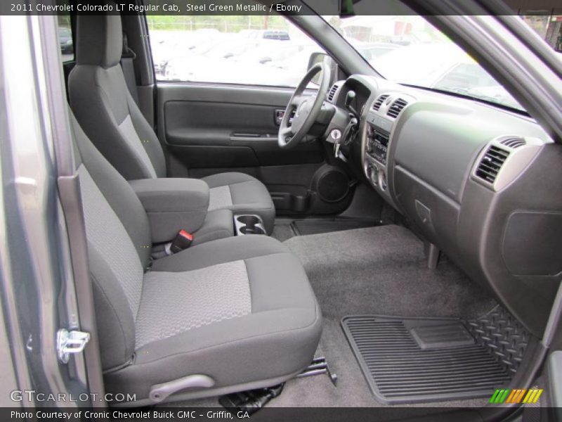 Steel Green Metallic / Ebony 2011 Chevrolet Colorado LT Regular Cab