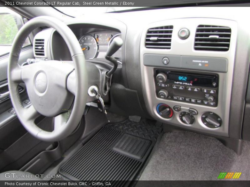 Steel Green Metallic / Ebony 2011 Chevrolet Colorado LT Regular Cab